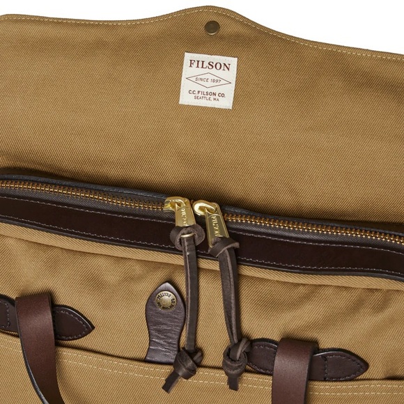 Filson tan briefcase, New without tags - Picture 3 of 16